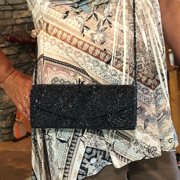 Beaded black bag - Picture 13 of 14